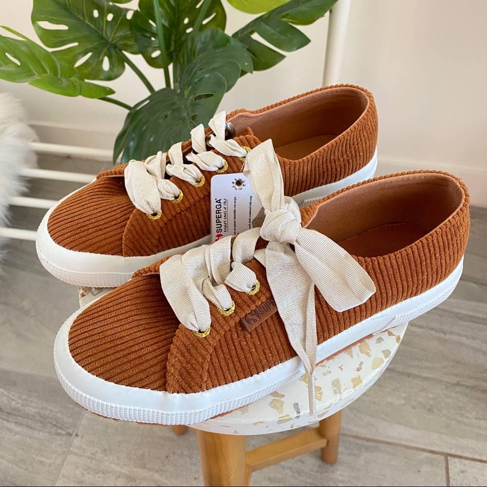 Superga • NWT Brown Corduroy Sneakers - Picture 3 of 7